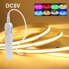 Motion Sensor COB Led Strip Light 5V DC Battery Powered Warm White Blue Red Pink LED Lighting price