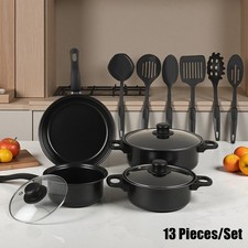 Kitchen Pots & Pans Set Nonstick Cookware Set Hot Pot & Frying pan Set w/ Lid Pot / Pan Sets price