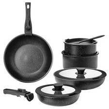 12pcs Non-Stick Cookware Set Pots and Pans Set Spatula Detachable Handle Kitchen Pot / Pan Sets price