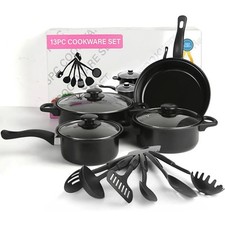 13PC Non Stick Cookware Set Pots Pans Kitchen Cooking Utensil with Lids Gift Set Pot / Pan Sets price