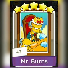 1 x Mr. Burns (⭐️⭐️⭐️⭐️⭐️) - Set 20 - Mono_Poly_Go Stickers - Best Service Game Set price