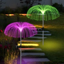 2PCS Solar Power Garden Lights LED 7Color Changing Stake Jellyfish Light Outdoor Decorative Garden Products price