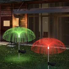 2PCS Solar Power Garden Lights LED 7Color Changing Stake Jellyfish Light Outdoor Decorative Garden Products price