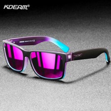 KDEAM Square Polarized Sunglasses Men's Women Sports Driving Shade Glasses UV400 Men's Sunglasses price