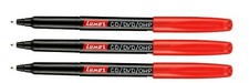 3 x Fine Tip Permanent Marker Pen Red CD / DVD / OHP Marker Water Proof Ink CD-DVD-Acetate Pen price