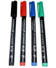 CD DVD Pen Staedtler Permanent Lumocolor F 318 4 Colors Film Marker Fineliner CD-DVD-Acetate Pen price