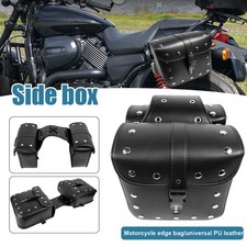 1 Pair Motorcycle Bags PU Leather Pouch Panniers Black Side Saddle Bag Saddlebag Motorcycle Bags price