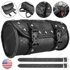 Motorcycle Front Fork Tool Bag Pouch Storage Luggage SaddleBag Leather Handlebar Motorcycle Bags price