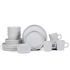 Stone Lain Celina 16-Piece Stoneware Dinnerware Set, White Glossy, Service for 4 Dinnerware Set price