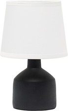 Simple Designs LT2080-BLK Mini Bocksbeutal Concrete Table Lamp, Black Cute Table Lamp price