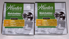 2 HunterLexi Wall  Sconce Brushed Nickel Glass Light Fixtures Matchables M12110 Wall Sconces price