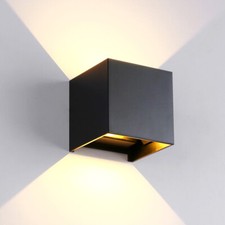7W 12W Cube LED Wall Light Fixture Up & Down Indoor Outdoor Sconce Light Lamp CA Wall Sconces price