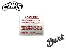 1963-1975 Buick | Antifreeze Decal | GS Skylark Riviera LeSabre Wildcat Electra Antifreeze price