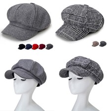 Women's Newsboy Cap Baker Boy Hat Cabbie Beret Flat Cap Warm ArtistVintage Fines Women's Hat price