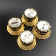 Les Paul Top Hat GOLD Volume / Tone Size Plastic Knobs FIT USA pots 1/4" Pots price