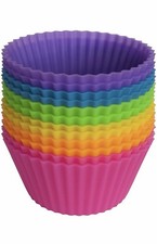 12 Silicone Cake & Muffin Cupcake Liners –Reusable Baking Cups & Chocolate Molds Cake Pans price