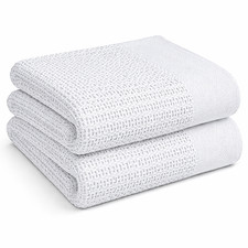 Leno thermal Blanket 1 Pack Twin 66x90 100% Cotton White Breathable Blanket price