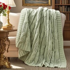 Amélie Home Chunky Knit Chenille Throw Blanket Breathable Cable Knitted Blanket Blanket price