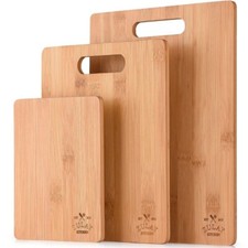 Zulay Bamboo Cutting Board Set - 3 Piece Cutting Boards price