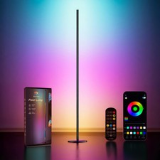 Smart RGBIC LED Corner Floor Lamp with Remote & App 1500 Lumens Music Sync Light Floor Lamp price