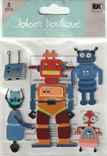 Jolee's Boutique 3D Stickers ROBOTS SPACE TOYS Theme 81364 FAST FREE SHIPPING! Robots & Space Toys price