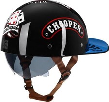 Vintage Motorcycle Helmet Baseball Cap Half Helmets with pull-down Lens DOT Motorcycle Helmets price