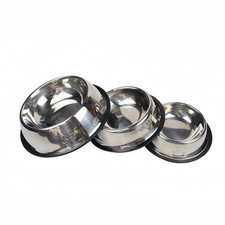STAINLESS STEEL Standard Pet Dog Puppy Cat Food or Drink Water Bowl Dish Watering Trough price
