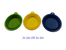2x Pet Travel Food Water Collapsible Dog Bowl Foldable Cat Feeding Cup BPA Free Watering Trough price