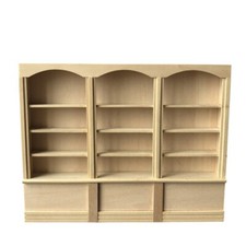 Dollhouse Miniature 1/12 Scale Bookcase Plain Bookshelf Study Room Furniture Bookcase price