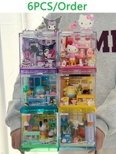 AREAX Sanrio Building Blocks Street View House Room Shop Scene MOC 6PCS/Order Toy Houses price