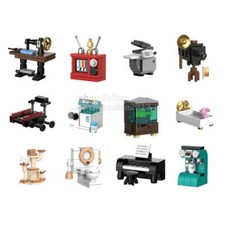 MOC Street City House Room Furniture View Building Blocks Bricks Scene DIY Bulk Toy Houses price