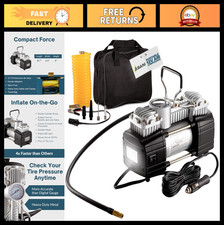 Portable 12V Air Compressor Tire Pump - 150 PSI Heavy-Duty Inflator with LED Lig Compressor - Tire Care price