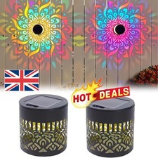 Solar Mandala Wall Light Outdoor Garden Fence Projector Lamp Patio Ambient Decor Garden Fence price