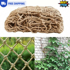 Vintage Jute Rope Plant Trellis Net Climbing Bean Garden Fence Wall Decor Net US Garden Fence price