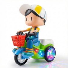 Electric Stunt Tricycle Toy for Kids with Flashing Lights Dynamic Music Tricycles price