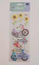 RARE Jolee's Tricycles Sunflowers Pinwheels Scrapbooking Stickers Tricycles price