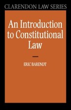 An Introduction To Constitutional Law (Clarendon Law Series) By General Law price