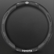 15" Steering Wheel Cover Genuine Leather For Toyota Black Leather Wheel Cover price