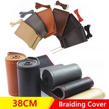 Steering Wheel Cover DIY Leather Braiding Universal Lace Up Wheel Cover price