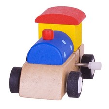 Bigjigs Toys Wooden Traditional Clockwork Train Stocking Filler Gift Wooden Toys price