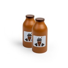 Bigjigs Toys Wooden Play Food Chocolate Milkshake (Pack of 2) Pretend Roleplay Wooden Toys price