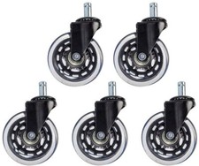 Office Chair Wheels Heavy Duty Rubber Caster Wheels, 5 Pack Rollerblade Wheels Office Chair price