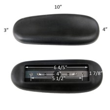2x Global Chair Replacement Part Arm Pads Armrest Univeral 4" 5.5" Mounting Hole Office Chair price