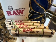 RAW Bamboo Rolling Mat Natural Cigarette Rolling Tray/Mat 4 Count Tray Mat price