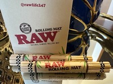 RAW Bamboo Rolling Mat Natural Cigarette Rolling Tray/Mat 2 Count Tray Mat price