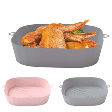 2Pcs Air Fryer Silicone Pot Basket Liners Non-Stick Safe Oven Baking Tray Mat US Tray Mat price
