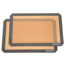 2 Non-Stick Silicone Baking Mats Tray Pan Liners - Half Sheet 16-1/2" x 11-5/8" Tray Mat price