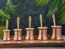 Copper Turkish Greek Coffee Maker Pot,  Cezve Briki, Stovetop Copper Maker Set Cezve Sets price