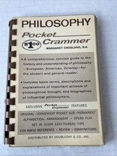 VTG Philosophy Pocket Crammer Study Guide Booklet 1964 Margaret Crosland Philosophy Study Guides price