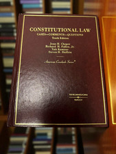 Constitutional Law Cases Comments Questions 10th Ed Thomson West Casebook Choper Constitutional Law price